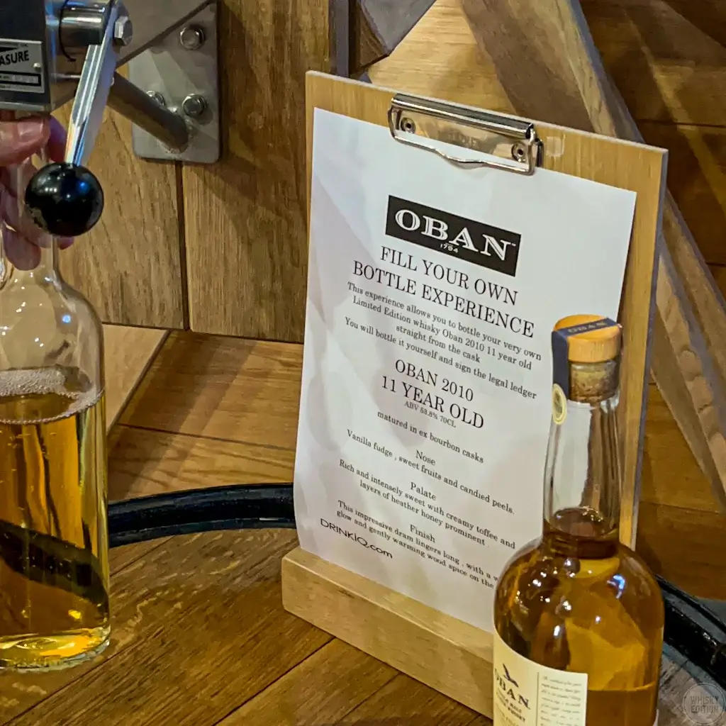 Fill Your Own Bottle Experience at Oban