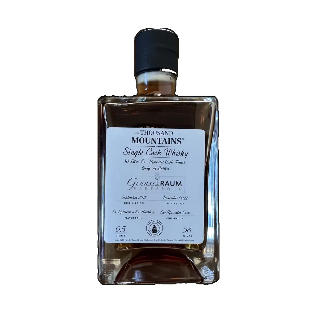 Thousand Mountains (2018/2022) Ex-Red Wine & Ex-Bourbon in Ex-Moscatel Finish - Genussraum Paderborn